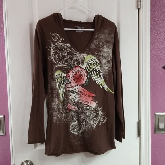 Tops - Long Sleeve, light weight hoodie